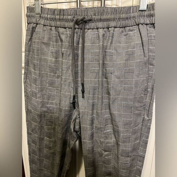 Only & Sons smart slim plaid pants in gray Sz S - Picture 8 of 12
